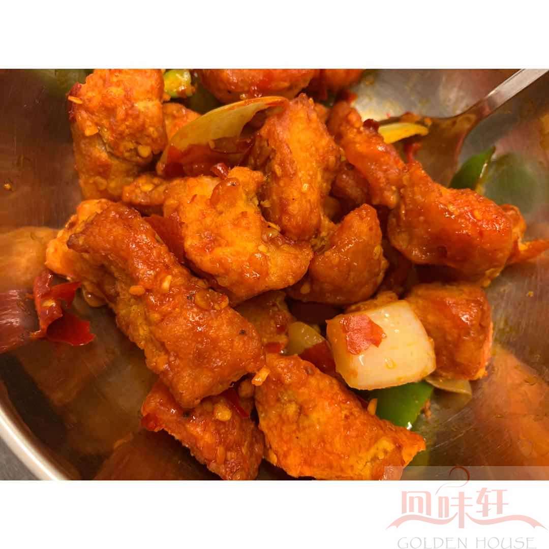 Dried Chinese Kung Po Chicken + Boiled Rice 干爆鸡块饭