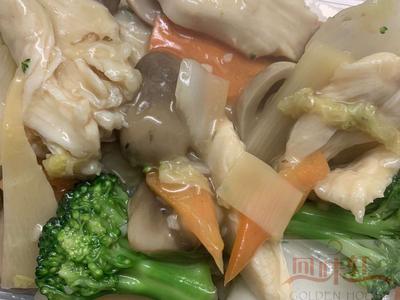 6. Stir fried Chicken and Mixed Vegetable + Boiled Rice 杂菜鸡肉饭