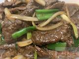 3.Sauted Beef with Cumin + Boiled Rice (hot) 孜然牛肉饭