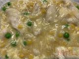 4.Stir fried Chicken with Cream Corn + Boiled Rice (EGG) 玉米鸡肉饭 