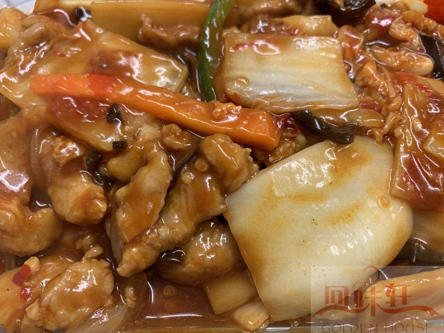14.Sea spicy Pork+ Boiled Rice(hot) 鱼香肉丝饭