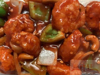87. NYONYA (Malay Kung Po) Crispy King Prawns with CASHNUTS 马来宫保虾 H